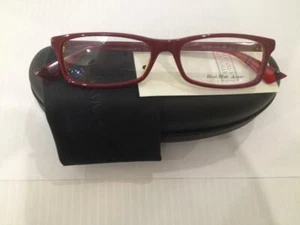 EMPORIO ARMANI EA 9770 OA0 RED PLASTIC EYEGLASSES 50-15-140 ITALY AUTHENTIC NEW - Picture 1 of 4