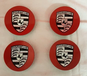 Porsche Wheel Centres Set of Four. In Package but Opened. MINTY - Picture 1 of 11
