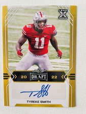 2022 Leaf Draft Tyreke Smith Yellow RC Auto #BA-TS2 Ohio State Seattle Seahawks