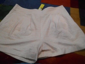 NUEVO Catherine Malandrino EMBER PUÑO COCODRILO PANTALONES CORTOS ROSA ARENA $195 Talla 10 TS02 - Imagen 1 de 6