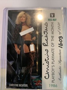Christine Richters 1995 Playboy Card Miss May 1986 Auto 1603/2750