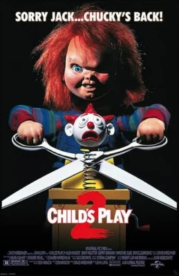 Cartel gráfico de la película Chucky Childs Play II calcomanía de pared respaldo adhesivo extraíble Foto 1 de 3