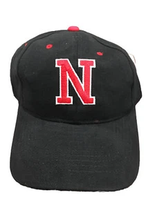 Nebraska Huskers Cap Cotton Vintage Black Red HMI Headwear NWT Hat (SH) - Picture 1 of 2