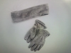 Girls ZeroXposur Gianna High Pile Gray Headband & Gloves Set SZ--S/M (4-6) NEW! - Picture 1 of 3