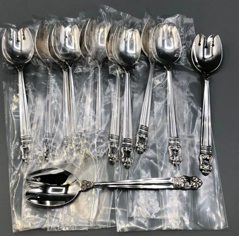 Royal Danish by International Sterling Silver set of 12 Ice Cream Forks 5 5/8" Cover