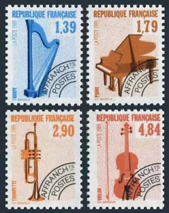 France 2169-2172, MNH. Mi 2739-2742. Precanceled 1989. Musical instruments. - Picture 1 of 1