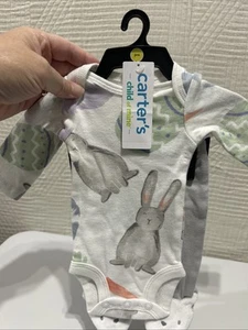 Child Of Mine LS 2 Piece Knit Pant Outfit Preemie New Bunny - Picture 1 of 5