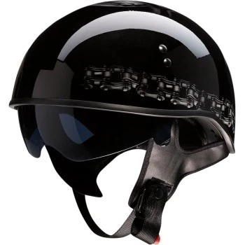 Medio casco Z1R Vagrant aprobado por el DOT - FTW negro/gris - adulto talla XL Foto 1 de 4
