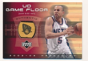 JASON KIDD 2002 UPPER DECK GAME FLOOR RELIC HARDCOURT #JK-F BROOKLYN NETS MINT - Picture 1 of 2