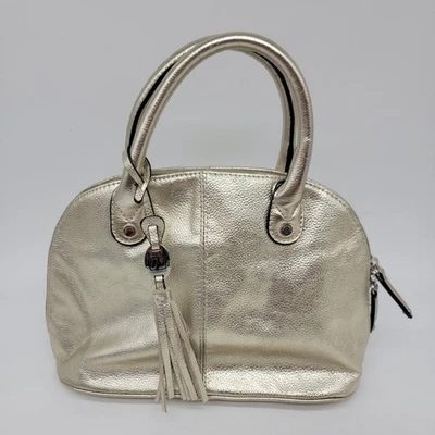 Tignanello кожи через плечо сумочка сумка свет золотой молнии застежки внутренние внешние карманы - Изображение 1 из 4