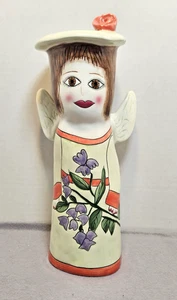 Bella Casa Susan Paley Ganz Angel Vase 11.5" Celeste - Picture 1 of 9