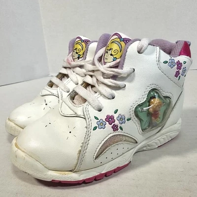 复古 Polly Pocket 儿童 8 1/2 学步儿童鞋原装娃娃 Pod 高帮鞋 — 第 1/4 张图片