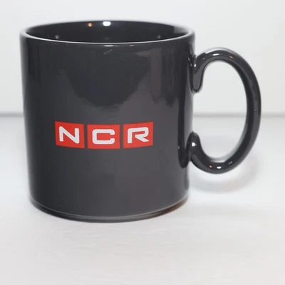 NCR Corporate Coffee Mug Gray National Cash Register Computer Software Vintage - Image 1 of 4