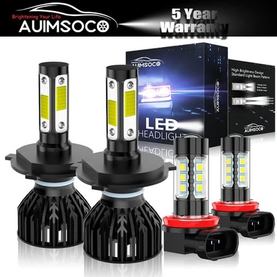 Kit de faros LED de haz alto/bajo bombillas antiniebla para Kia Rio sedán 4 puertas 2012-2017 Foto 1 de 4