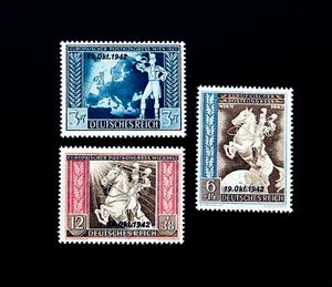 GERMANY Stamp Lot - 1942 Overprint Semi Postal Sn B212-14 r32🔥Full Set - Picture 1 of 2