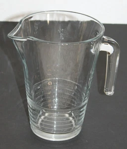 IKEA Glass Pitcher Made In Italy Design By Hennik Preutz 34oz Jug Height 7.5" - Picture 1 of 4