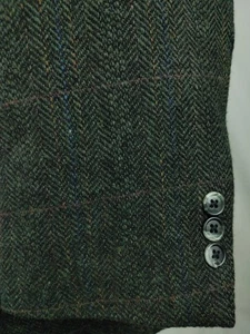 Woolrich Blazer Herren 43/44R Grün Tweed Wolle Sport Mantel Jacke Blau Hellbraun Kariert - Bild 1 von 18