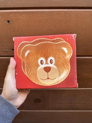Juego de 2 platos de oso de peluche Nikko vintage de regalo de Navidad hechos en Japón   Foto 1 de 3