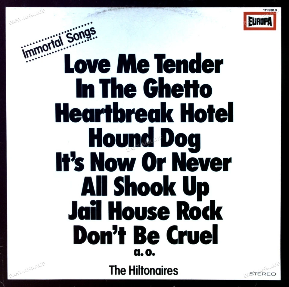 The Hiltonaires - Immortal Songs LP (VG) .* - Image 1 of 1