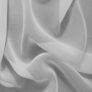 50 Yards 60" White Fine Chiffon Sheer Draping Fabric - Picture 1 of 1