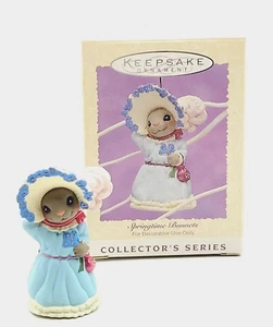 1995 Hallmark Easter Spring Ornament 3rd SPRINGTIME BONNETS Series Bunny Rabbit - Picture 1 of 19