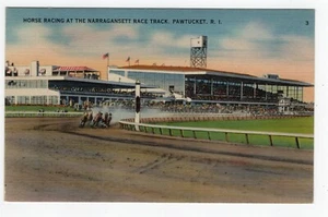 PAWTUCKET R.I. HORSE RACING AT NARRAGANSETT RACE TRACK 1946 - Picture 1 of 2