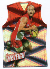 2010 AFL SELECT DIE-CUT - HOLOGRAPHIC GUERNSEY GDC163 Jarrad McVEIGH (SYDNEY)