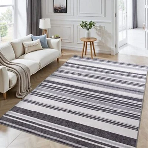 Opreine Modern 5x7 Area Rugs for Living Room Ultra Soft Abstract Striped Wash... - Picture 1 of 7