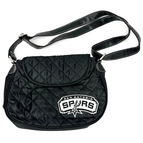 Pro-FAN-ity San Antonio Spurs Quilted CROSSBODY Saddlebag Purse - LIttlearth Cover