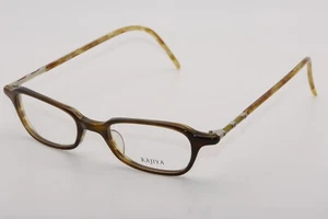 KAJIYA AK-69 Platinum 7 - 53[]17-145 Braun/Gelb Brillengestell JAPAN - Bild 1 von 7