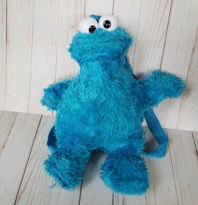 Cookie Monster Sesame Street Plush Backpack Blue- Please Read - Imagen 1 de 17