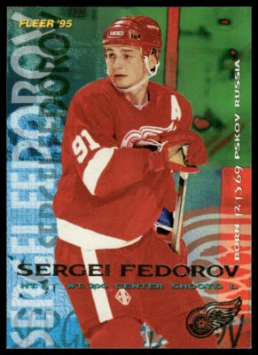1994-95 Fleer #59 Sergei Fedorov Detroit Red Wings - Image 1 of 2