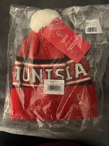 Men's FIFA World Cup Tunisia Beanie Hat Adults One Size New # - Picture 1 of 1