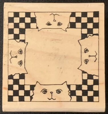 Sello de goma con marco de gato Paula Best Foto 1 de 4