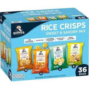 Quaker Rice Crisps Variety Pack 36 pk. - Picture 1 of 6