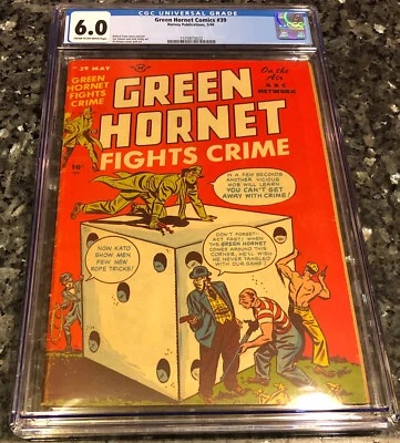 GREEN HORNET COMICS #39 CGC6.0 Fine 1948 FIRST MARY WORTH  Simon & Kirby - Image 1 of 4