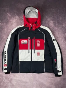 BOGNER Alaska Expedition Ski Jacket Mens XL 54 By Goan Tylmann Hooded Red Black - Picture 1 of 15