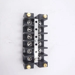 GE EB 6 Circuit Terminal Board 10 AWG - 18 AWG 30A 600V, EB27B06S - Picture 1 of 4