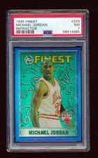 PSA 7 MICHAEL JORDAN 1995-96 TOPPS FINEST REFRACTOR #229 *CHICAGO BULLS*