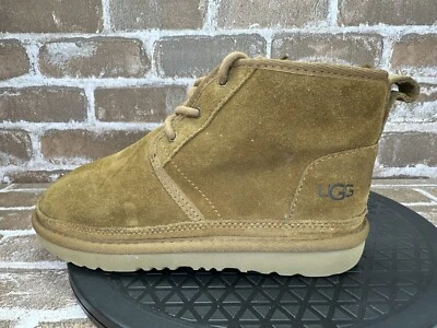 Kids UGG Neumel II Boots 1017320K Suede Sherpa Lined Lace Up Kids Youth Size 3 - Image 1 of 4