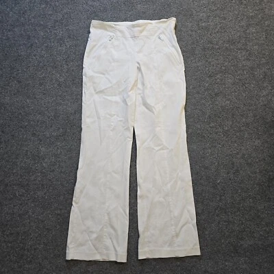 Pantalones Joseph Ribkoff Mujer Talla 8 Blanco Elastizados Acampanados Bolsillos Cápsula de Verano Foto 1 de 4