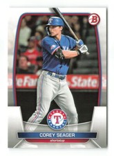 2023 Bowman Corey Seager #25   Texas Rangers Baseball Card