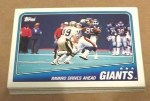 Juego de 16 cartas del equipo Topps New York Giants 1988 - Imagen 1 de 1