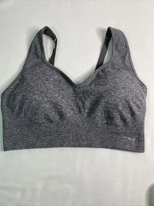 PUMA Performance Women's Seamless Convertible Sports Bra Gray Size Large - Picture 1 of 5
