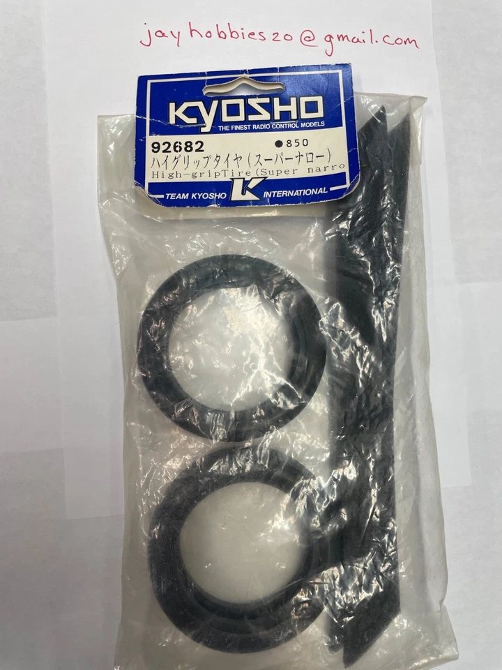 Kyosho Tires 1:10 Racing Slick ID52 B20 soft super narrow 2 pieces Kyosho 92682 - Image 1 of 2