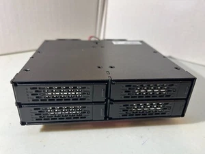 ICY DOCK ToughArmor MB699VP-B Rugged Full Metal 4 Bay 2.5" NVMe U.2 SSD. - Picture 1 of 3
