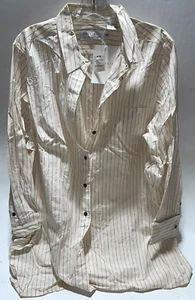 Blusa con botones a rayas con cuello Portraits By Northern Isles - Imagen 1 de 3