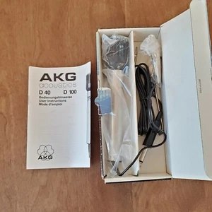 AKG D40 Dynamic Microphone Austria New Old Stock Never Used (Box Included) - Picture 1 of 8