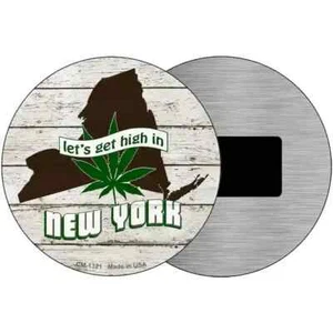 Lets Get High In New York 3.5" Placa Imán Nevera Refrigerador Cocina Hogar - Imagen 1 de 2