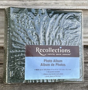 Vintage Recollections 100 Photo Album 4”x6” Slide In With Memo Area CD Pocket - Picture 1 of 6